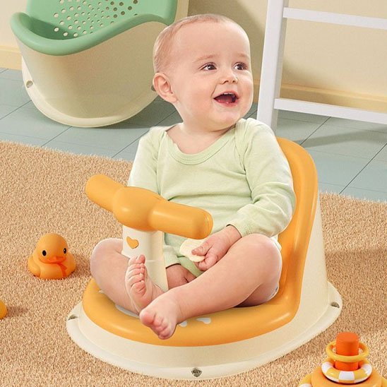 Siege de bain bebe | Ergonomique Antidérapant - Mon bébé sûr