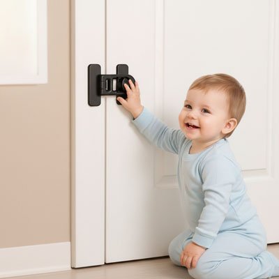 Bloque porte bebe | Sécuridigit - Mon bébé sûr